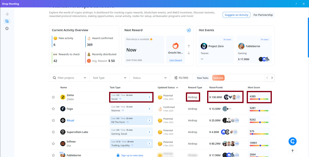 Вкладка Widgets