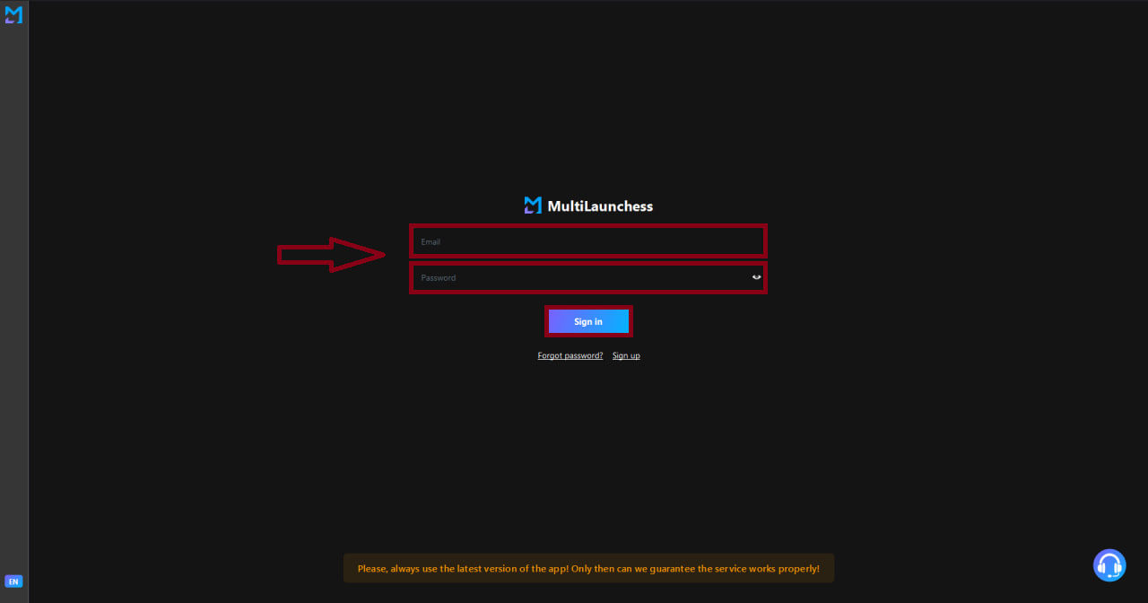 Authorization window