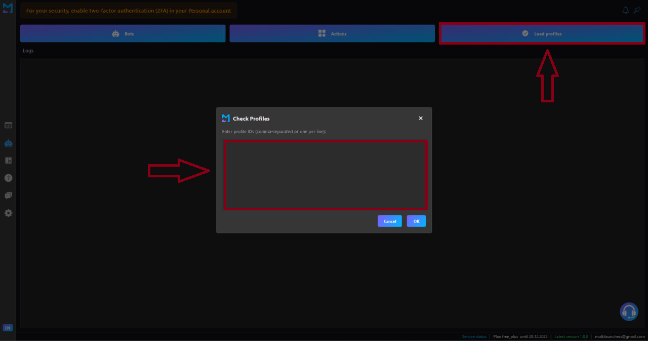 Authorization window